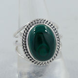 925 Sterling Silver Malachite Rings
