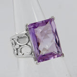 925 Sterling Silver Amethyst Rings