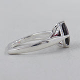 Natural Garnet Silver Rings