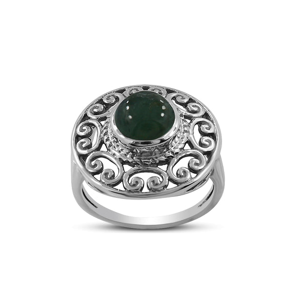 Siberian Charoite Silver Ring