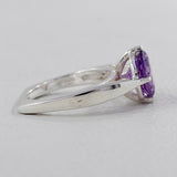 Natural Garnet Silver Rings