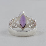 Amethyst Silver Rings