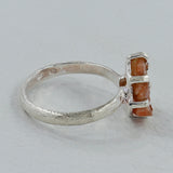 Raw Iolite Silver Ring