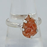 Raw Iolite Silver Ring
