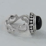 925 Sterling Silver Dendritic Opal Rings