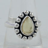 925 Silver Lemon Topaz Ring