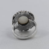 Natural Rose Quartz Silver Rings