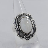 Natural Rose Quartz Silver Rings