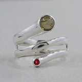 925 Sterling Silver Peridot Rings