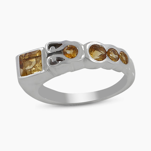 Blue Topaz Silver Rings