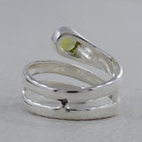 925 Sterling Silver Peridot Rings