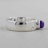 Rainbow Moonstone Silver Ring