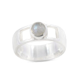 Rainbow Moonstone Silver Ring