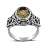 925 Sterling Silver Citrine Rings