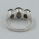 925 Sterling Silver Blue Topaz Rings