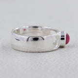 Rainbow Moonstone Silver Ring