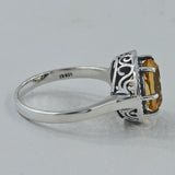 925 Sterling Silver Citrine Rings
