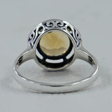 925 Sterling Silver Citrine Rings