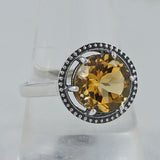 925 Sterling Silver Citrine Rings