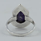 925 Sterling Silver Charoite Ring