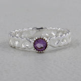 925 Sterling Silver Amethyst Rings