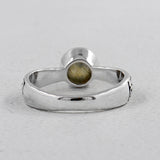 925 Silver Green Amethyst Ring