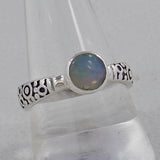 925 Silver Green Amethyst Ring