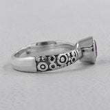 925 Silver Green Amethyst Ring