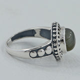 925 Silver Labradorite Rings