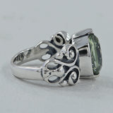 Natural Black Onyx Silver Rings