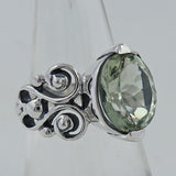 Natural Black Onyx Silver Rings