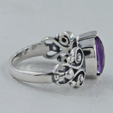 Natural Black Onyx Silver Rings