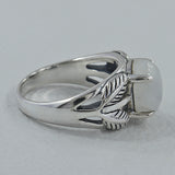 Natural Rose Quartz Silver Rings