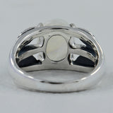 Natural Rose Quartz Silver Rings