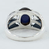 Natural Rose Quartz Silver Rings