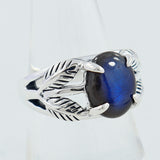 Natural Rose Quartz Silver Rings