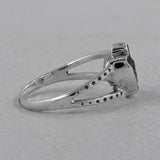 Blue Topaz Silver Ring
