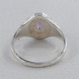 Natural Garnet Silver Rings