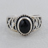 925 Sterling Silver Garnet Rings