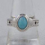 Natural Ethiopian Opal Silver Rings