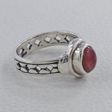 Natural Ethiopian Opal Silver Rings