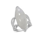 Rainbow Moonstone Silver Ring