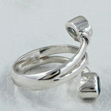 Natural Garnet Silver Rings