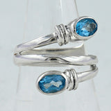 Natural Garnet Silver Rings