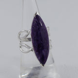 Rainbow Moonstone Silver Ring