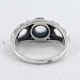 925 Silver Rainbow Moonstone Rings