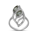 Garnet Gemstone Sterling Silver Ring