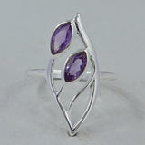 Garnet Gemstone Sterling Silver Ring