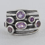 925 Sterling Silver Blue Topaz Rings