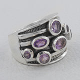 925 Sterling Silver Blue Topaz Rings